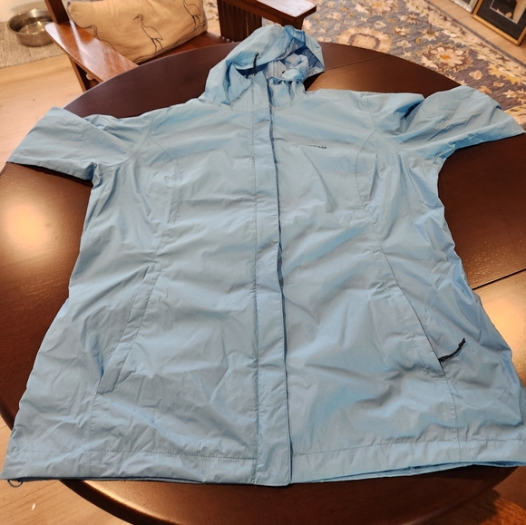 Blue Columbia Arcadia II Jacket Plus Size 1X Waterproof Raincoat - Picture 5 of 10
